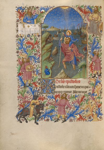 Saint Christopher Carrying the Christ Child by Spitz Master